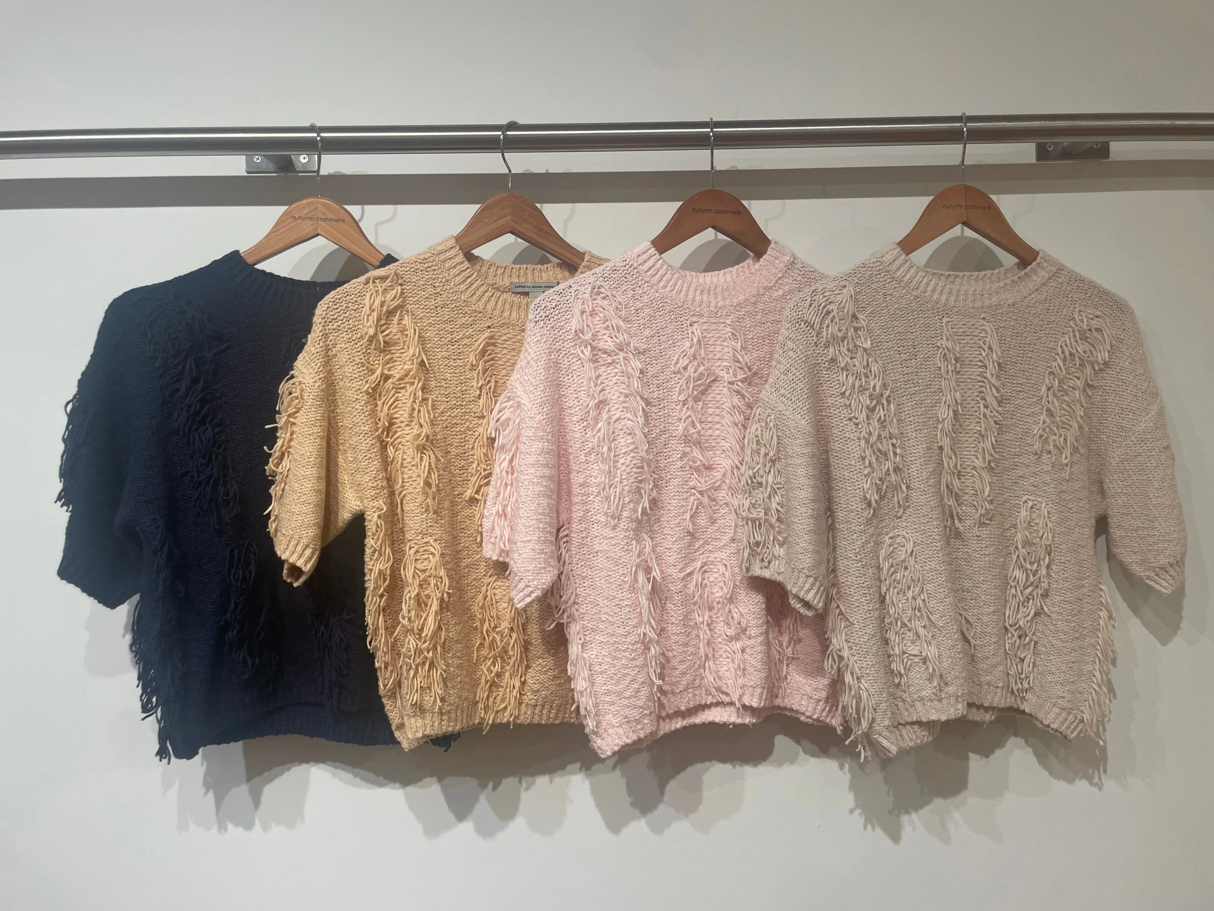 Autumn Cashmere - S/S Fringe Crew - Multiple Colors sold by Jessie Boutique product image thumbnail 2