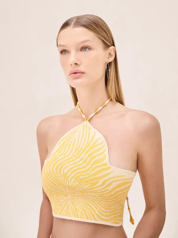 Alexis - Gala Top - Yellow Bloom sold by Jessie Boutique