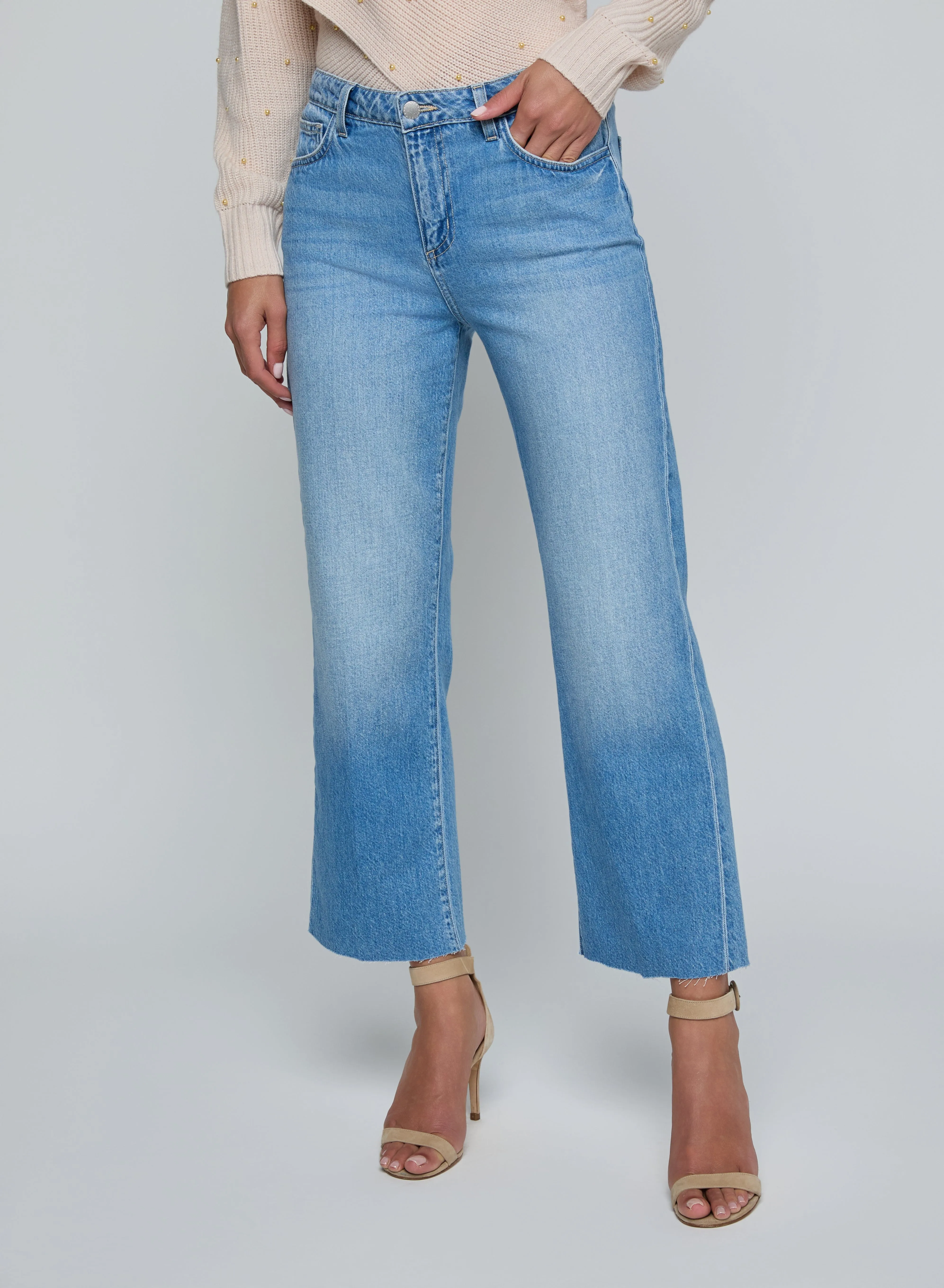 L’agence - Wanda H/R Crop Wide Leg - Anaheim sold by Jessie Boutique