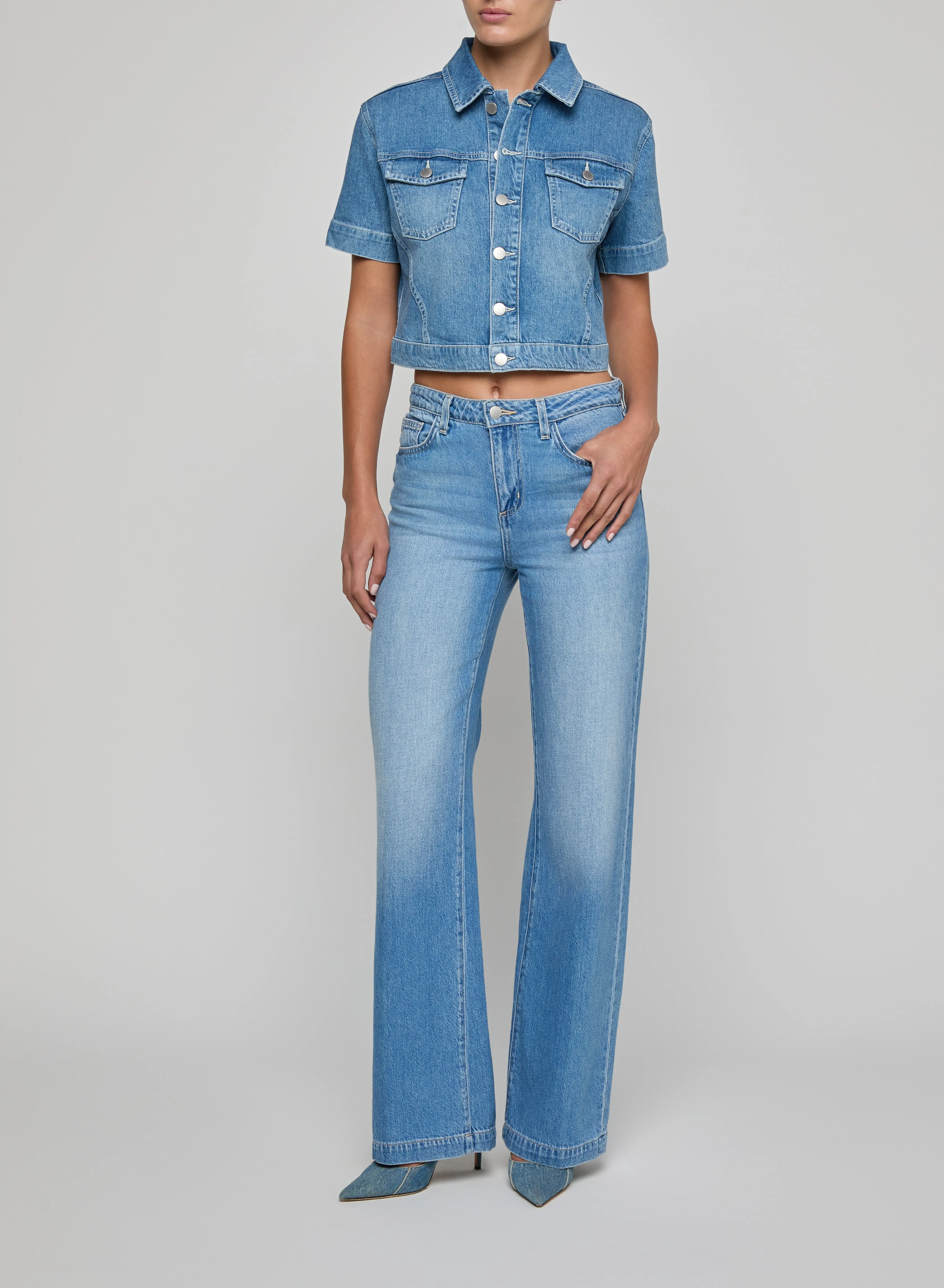 L'agence - Kirstie Jean Shirt Jacket - Calabasas sold by Jessie Boutique product image thumbnail 4