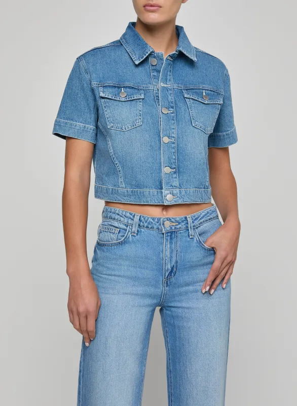 L'agence - Kirstie Jean Shirt Jacket - Calabasas sold by Jessie Boutique