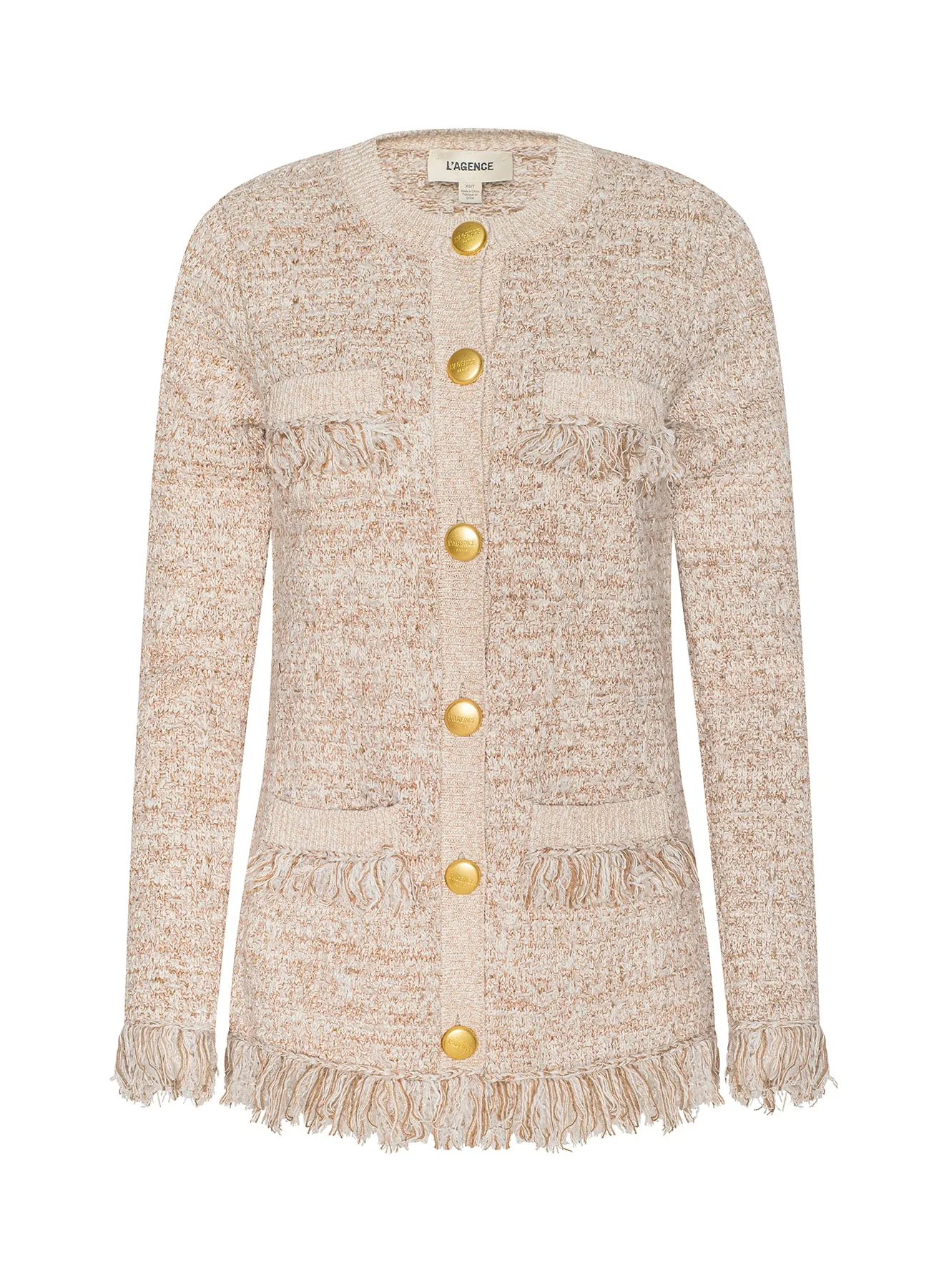 L'agence - Kastoria Fringe Cardigan - Natural Multi sold by Jessie Boutique product image thumbnail 5