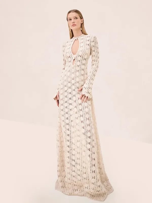 Alexis - Niccola Dress - Beaded Macrame sold by Jessie Boutique