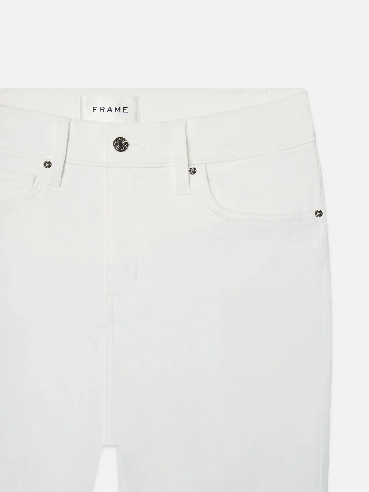 Frame - Low Rise Le Slim Palazzo - White sold by Jessie Boutique product image thumbnail 4