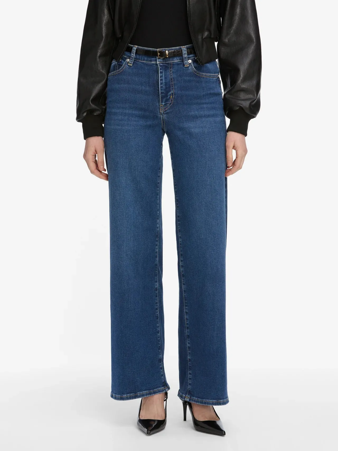 Frame - Low Rise Le Slim Palazzo - Femma sold by Jessie Boutique