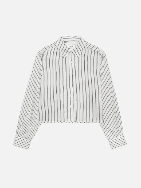 Frame - The Charles Shirt - Navy-multi sold by Jessie Boutique