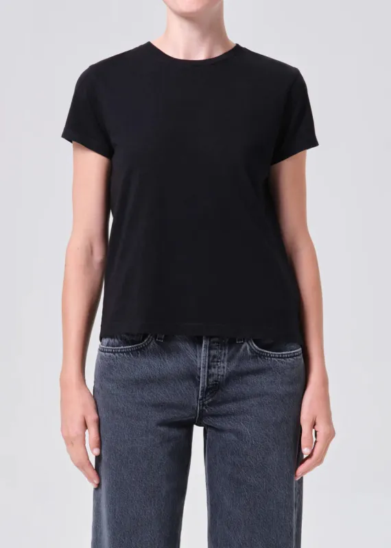 Agolde - Long Line Adine Tee - Black sold by Jessie Boutique
