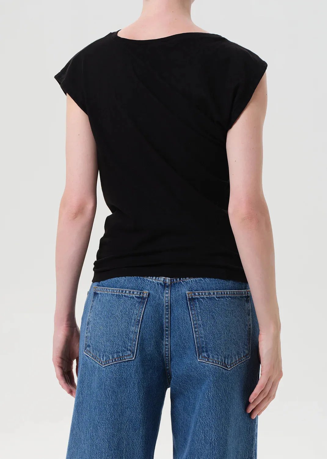 Agolde - Beth Tee - Black sold by Jessie Boutique product image thumbnail 4