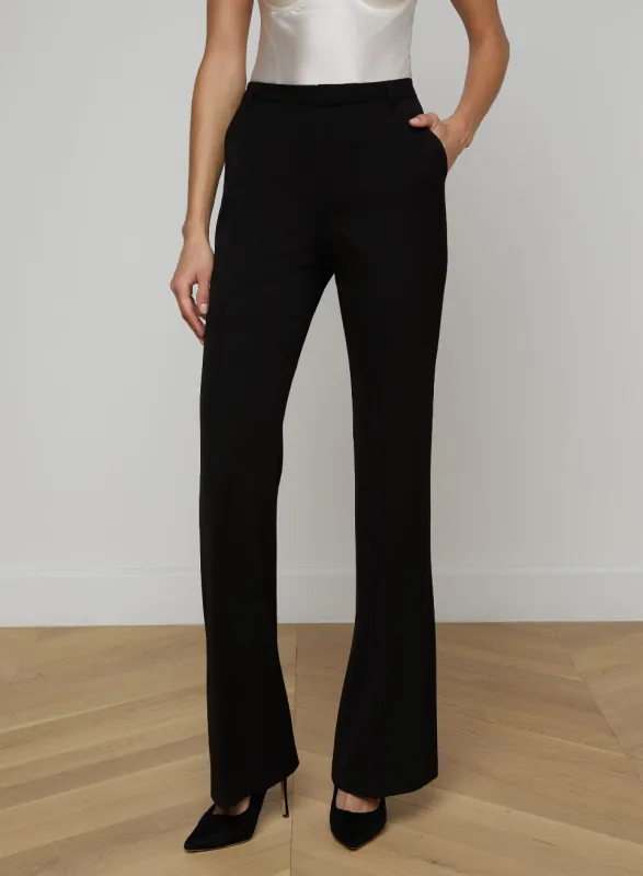 L’agence - Frances Bootcut Trouser - Black made by L'AGENCE