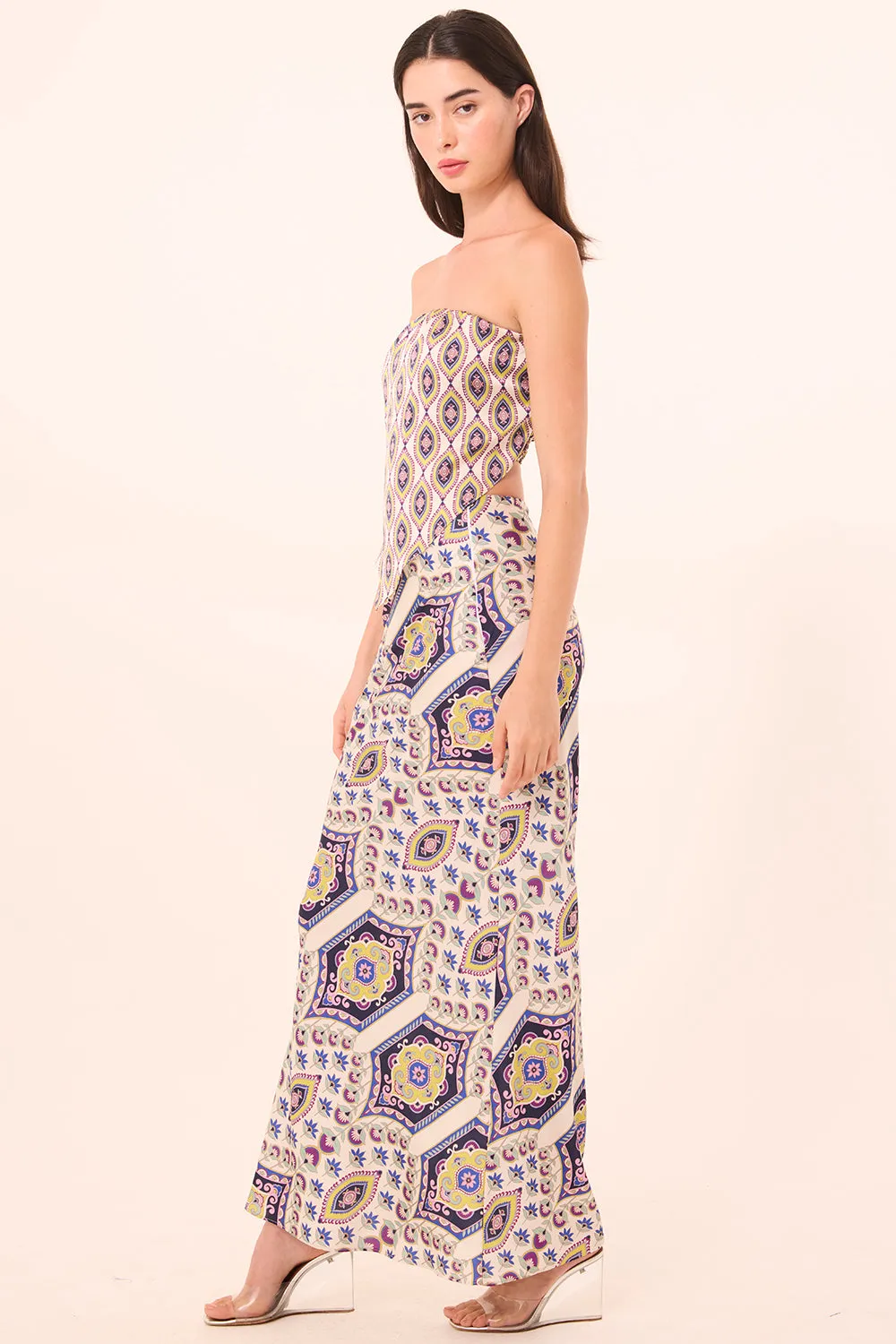 Misa - Mae Top - Mosaic Eye Satin sold by Jessie Boutique product image thumbnail 4