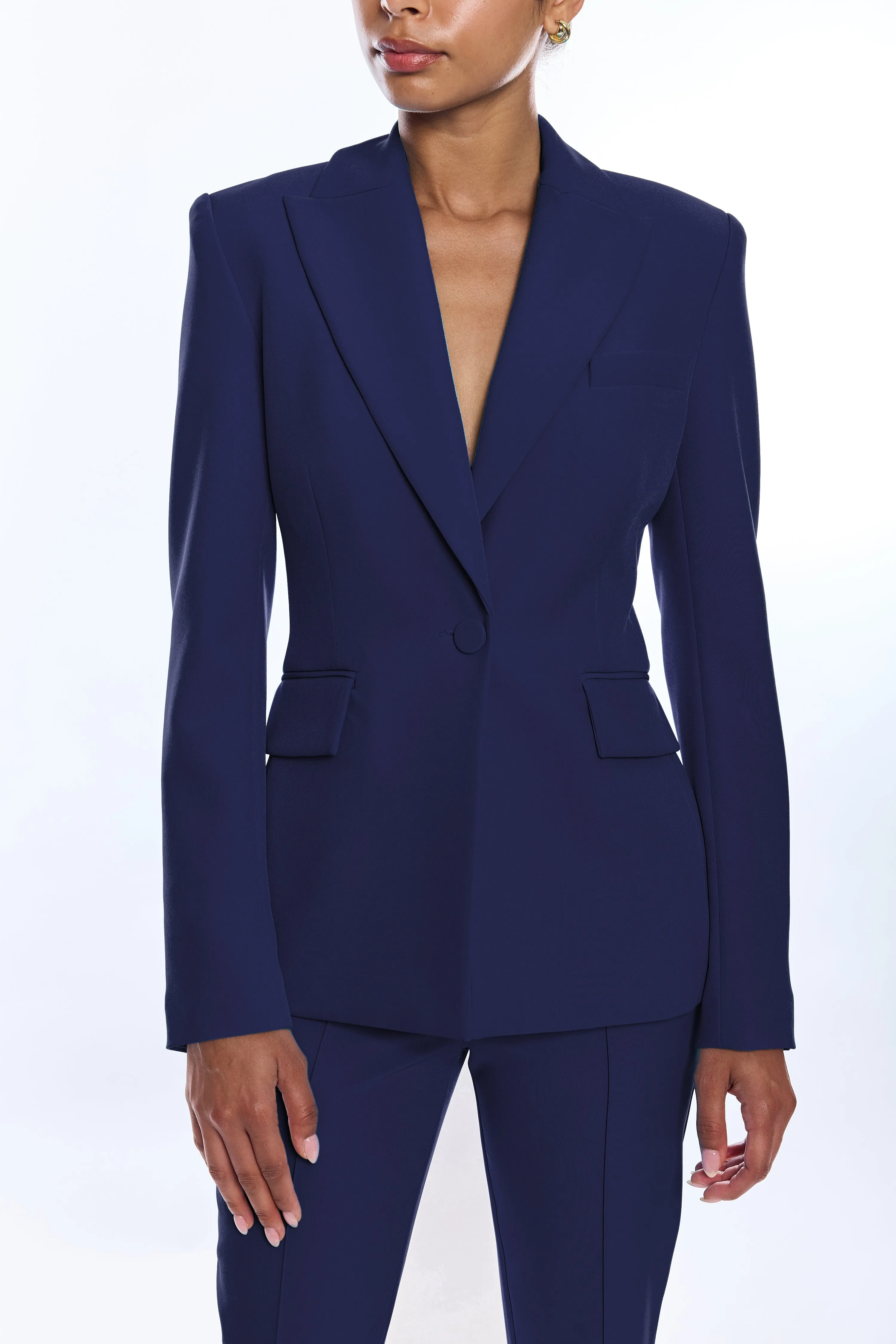 Generation Love - Aimee Crepe Blazer - Navy sold by Jessie Boutique product image thumbnail 5