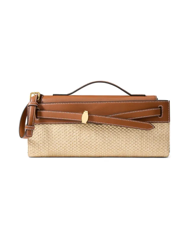 Veronica Beard - Raffia Dash Clutch - Hazelwood/Natural sold by Jessie Boutique