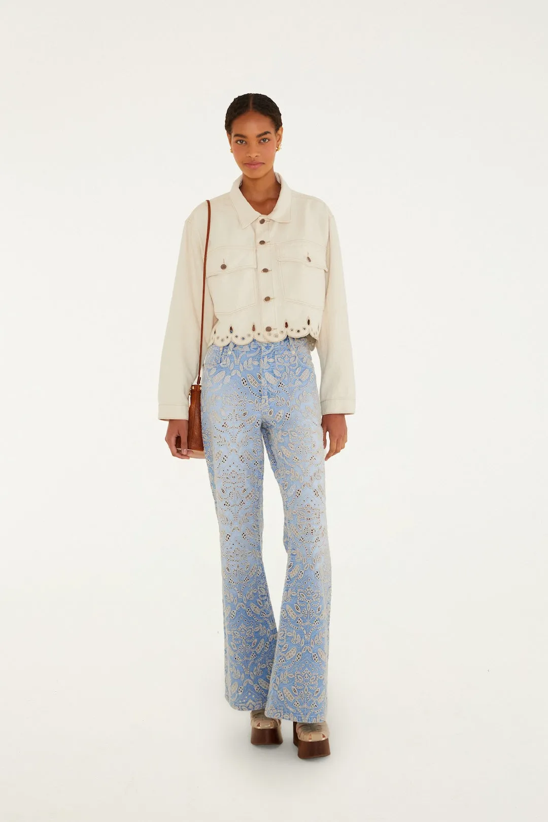 Farm Rio - Canva Richelieu Jacket - Off White sold by Jessie Boutique product image thumbnail 3