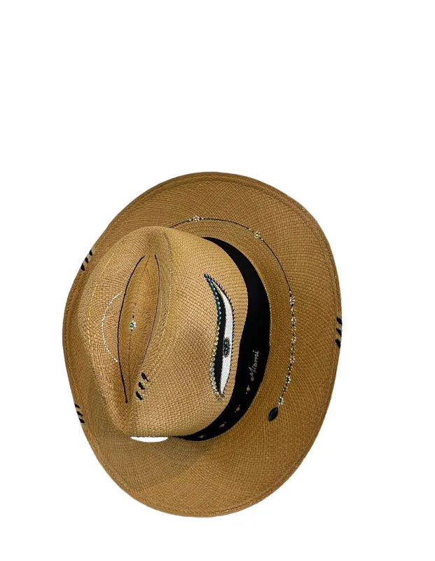 Zinag - Natural Evil Eye Hat sold by Jessie Boutique