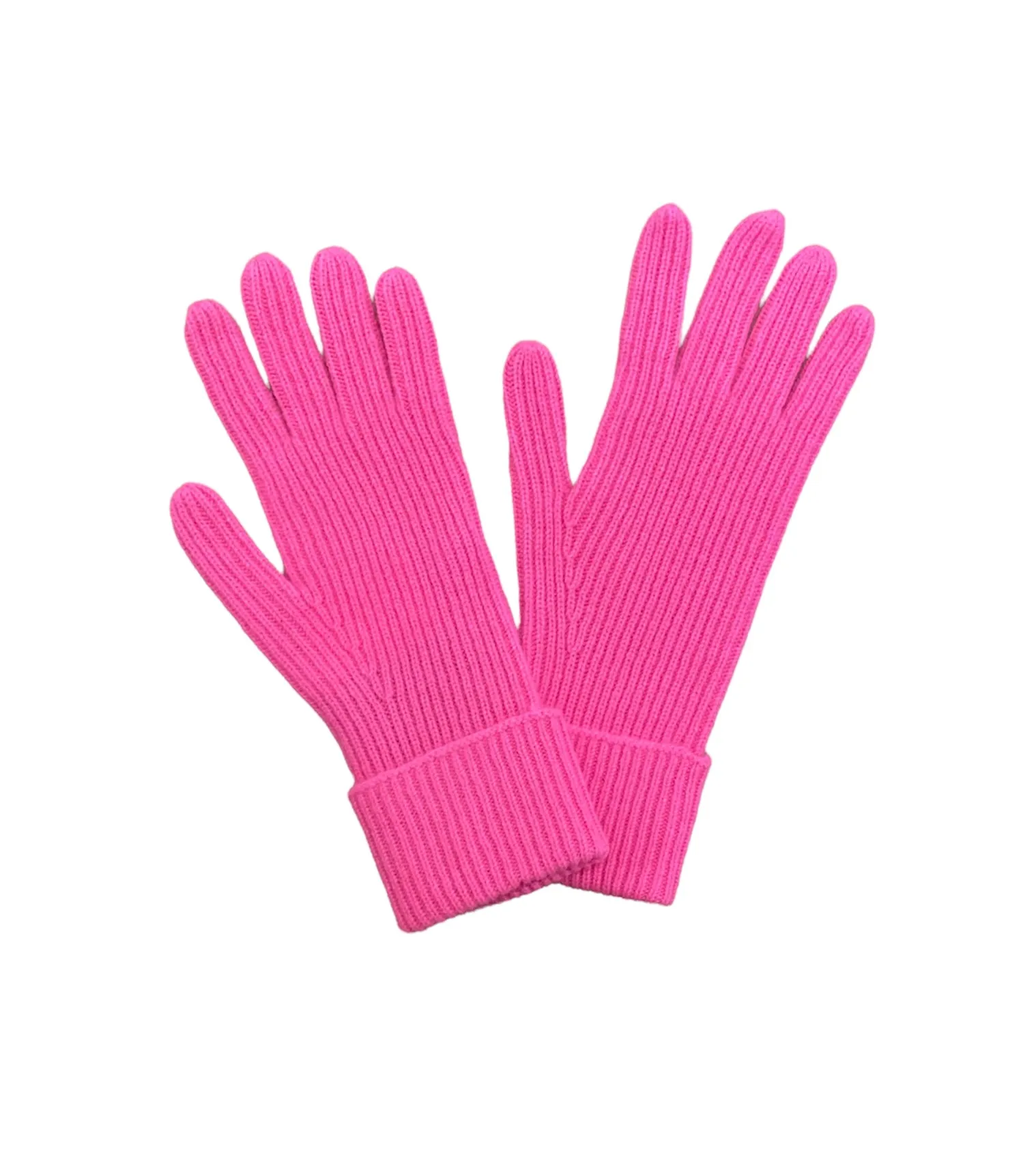 Autumn Cashmere - Ribbed Gloves - Ultra Pink sold by Jessie Boutique product image thumbnail 2