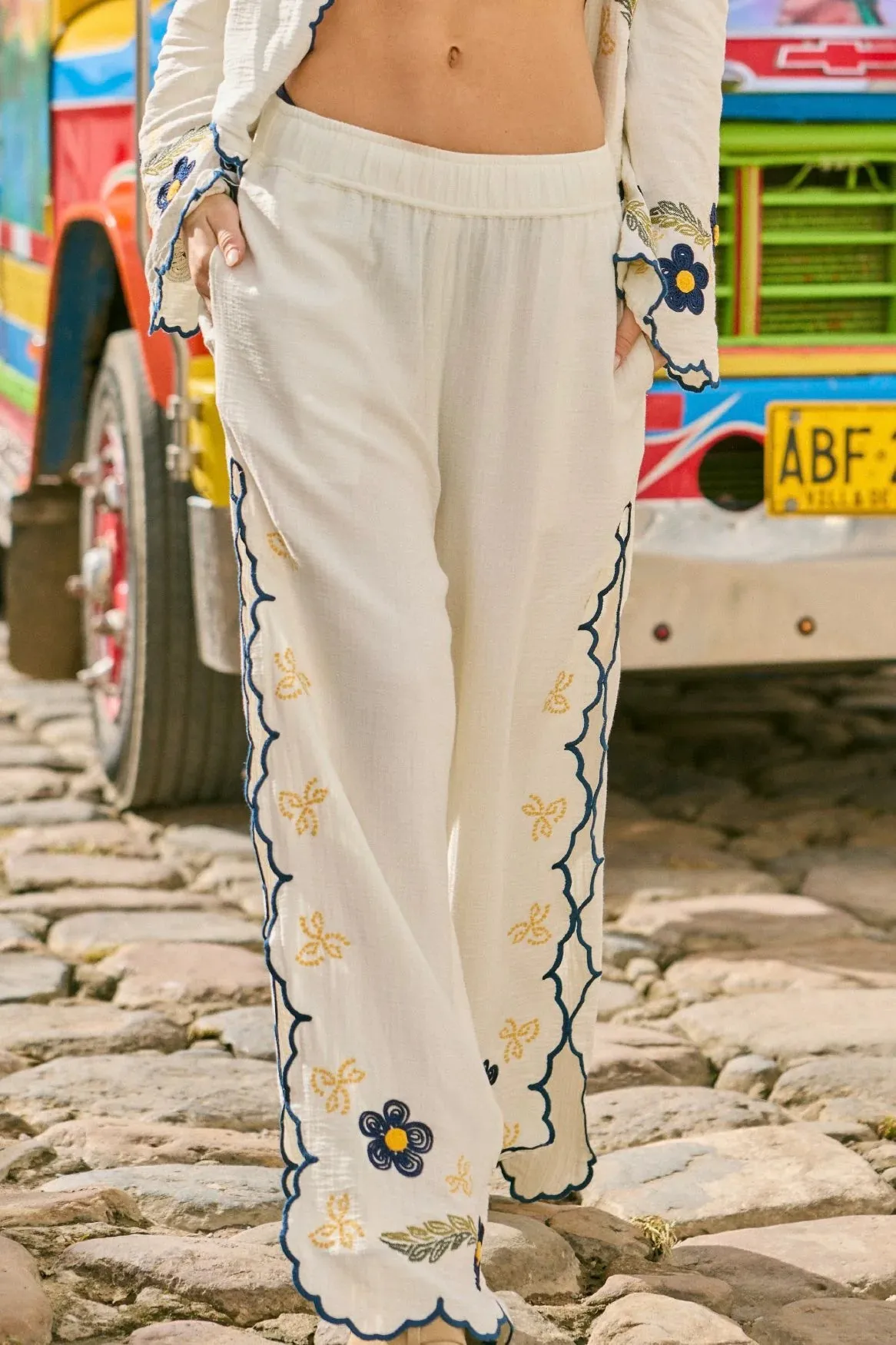 Aguabendita - Winter Moras Fiore Pants- Multicolor sold by Jessie Boutique product image thumbnail 2