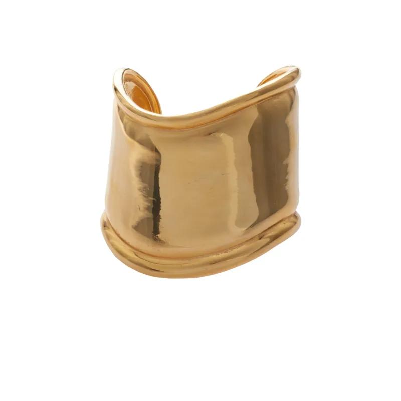 Ben-Amun - Cuff with Rims - Gold Plated sold by Jessie Boutique