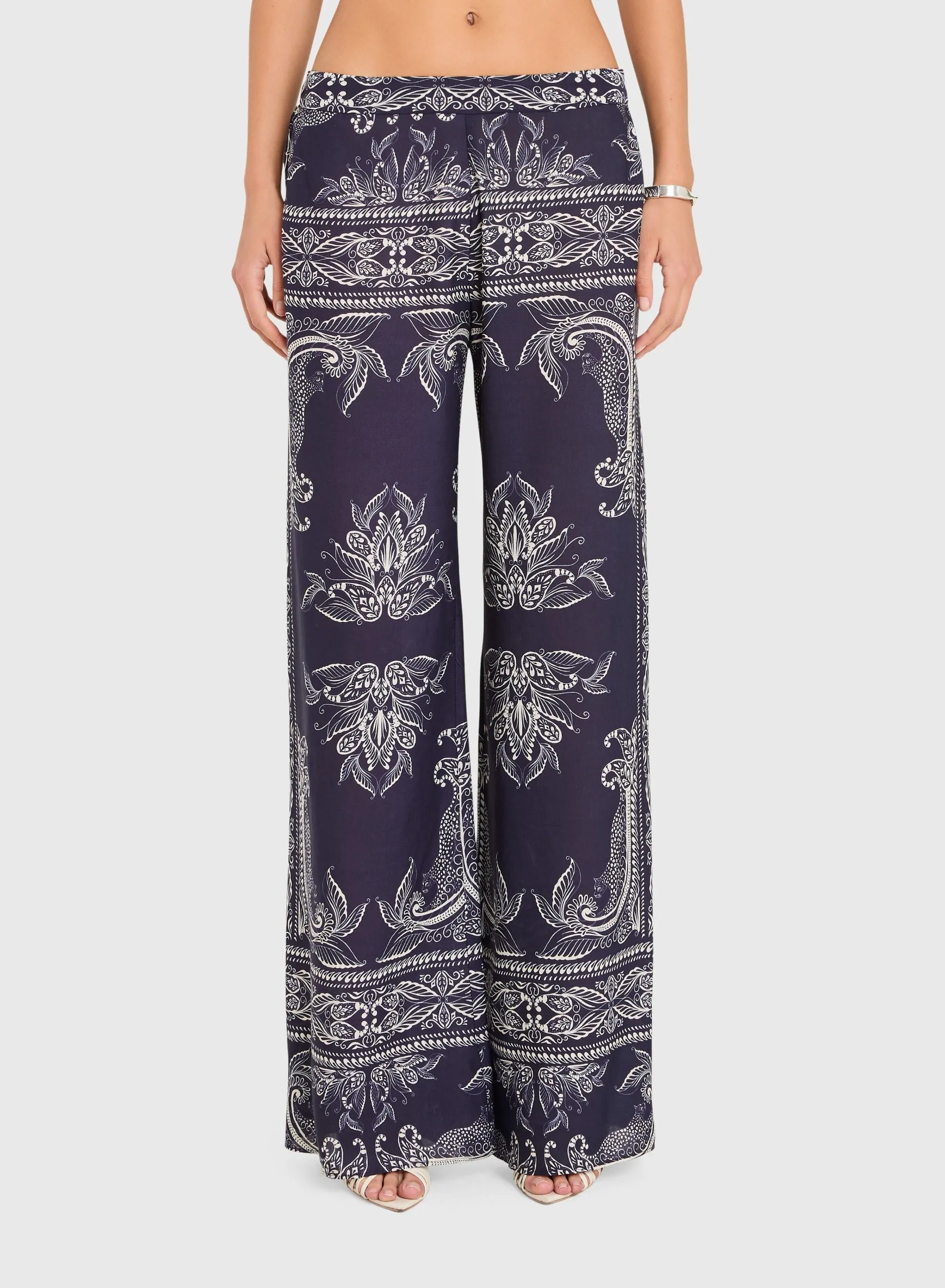 Amanda Uprichard - Arielle Pants - Navy sold by Jessie Boutique