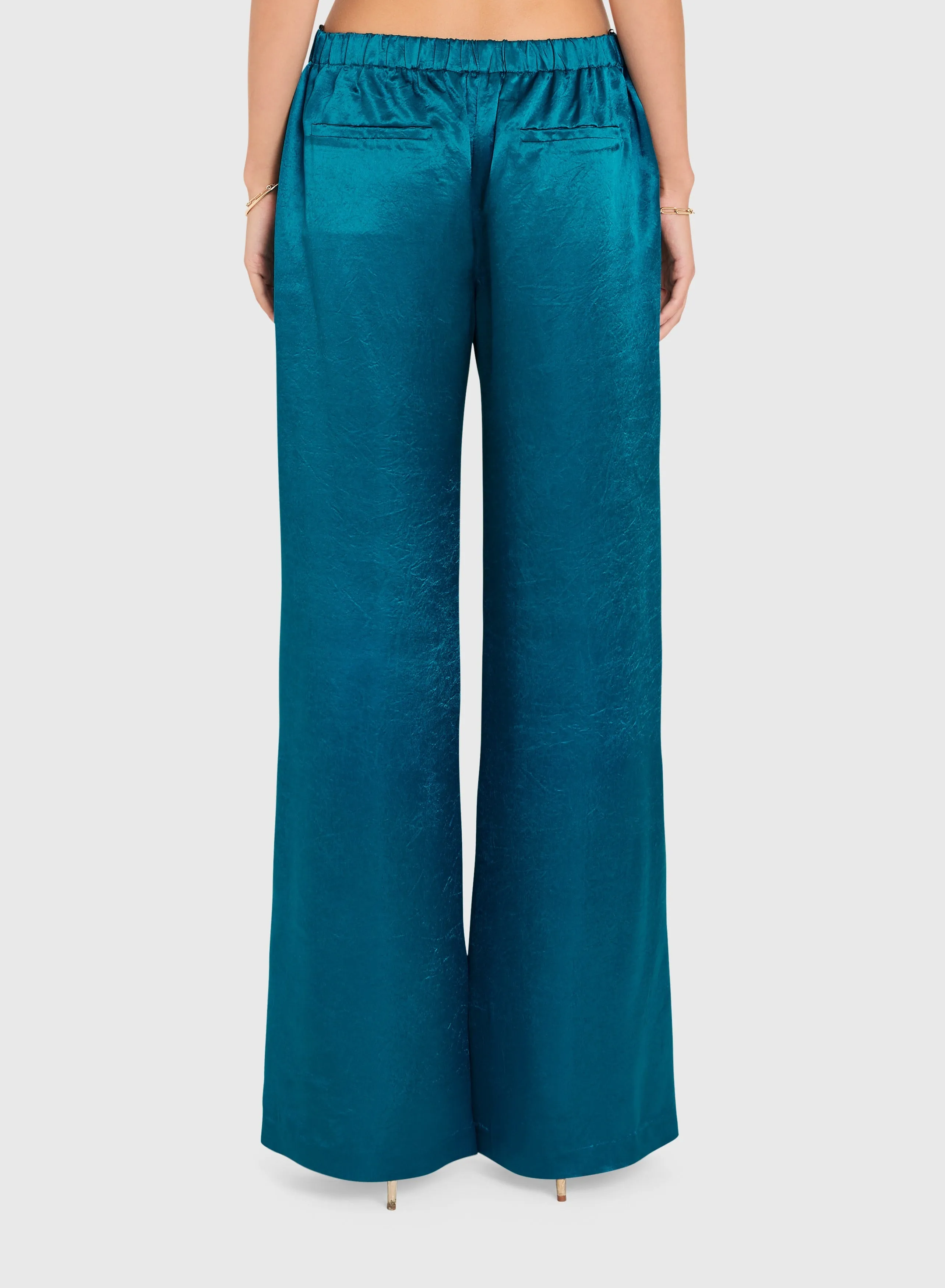 Amanda Uprichard - Kordell Pants - Teal sold by Jessie Boutique product image thumbnail 3