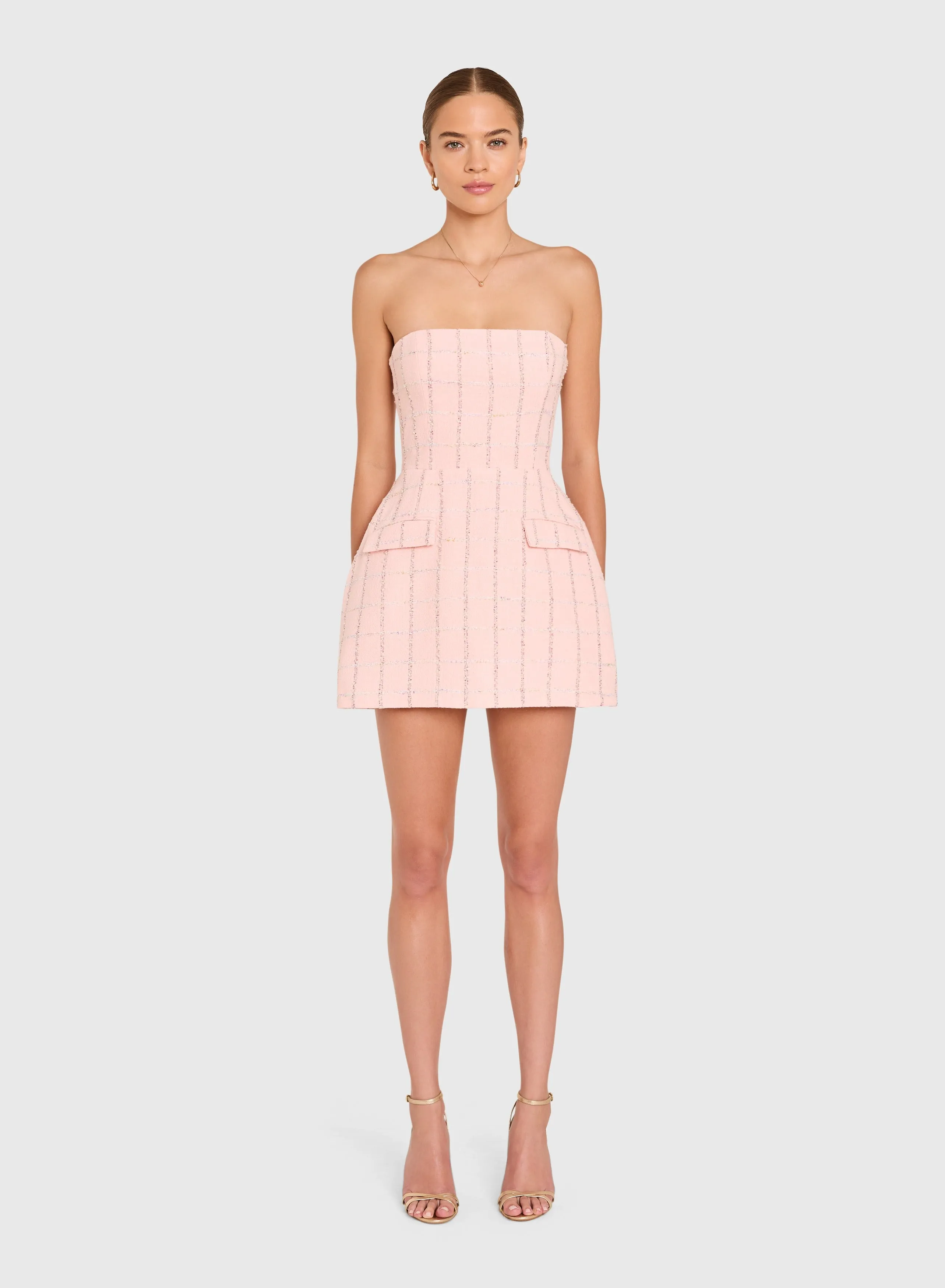 Amanda Uprichard - Strapless Bethany Romper - Mochi sold by Jessie Boutique