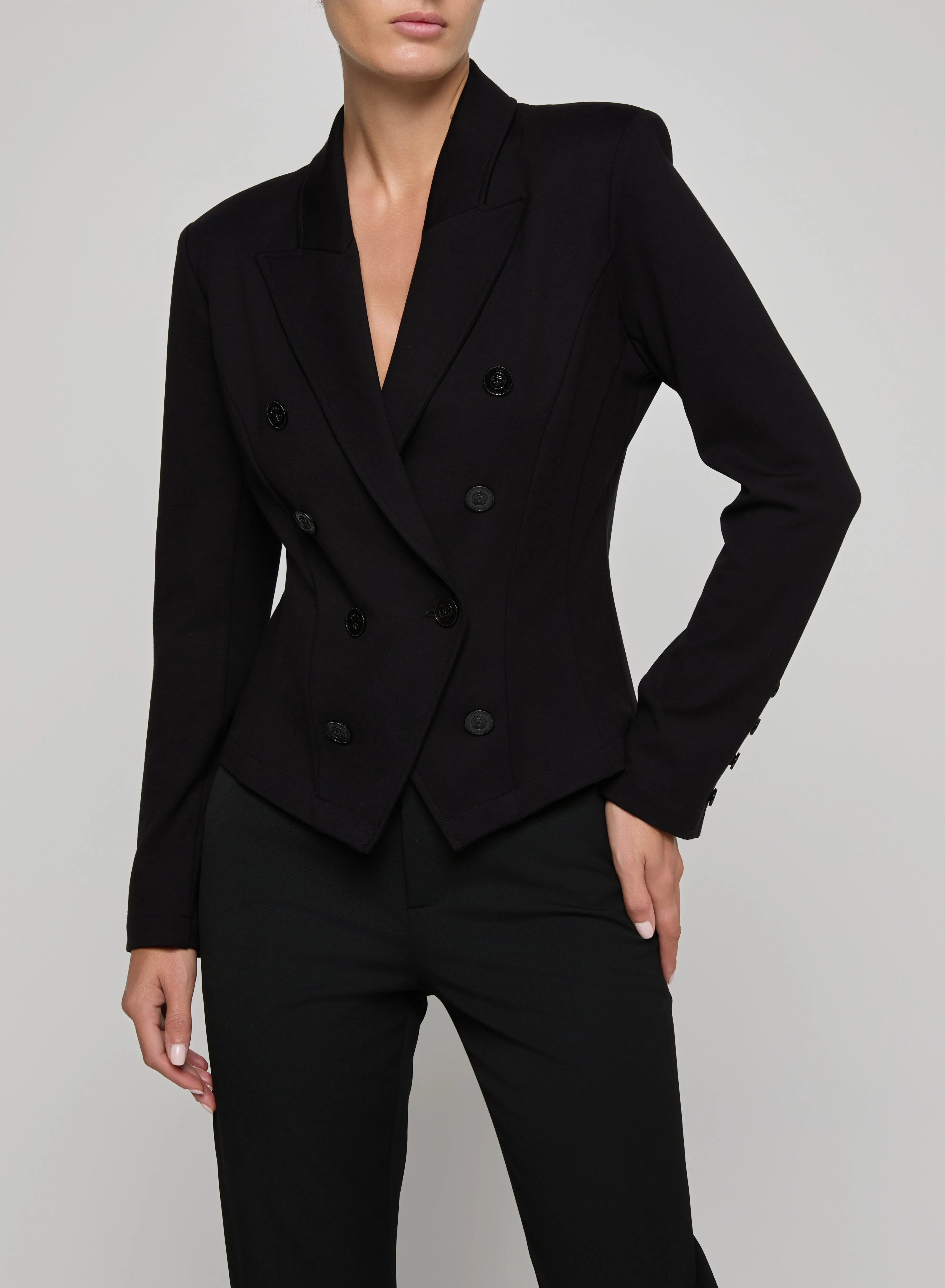 L’agence - Emerson Structured Blazer - Black sold by Jessie Boutique