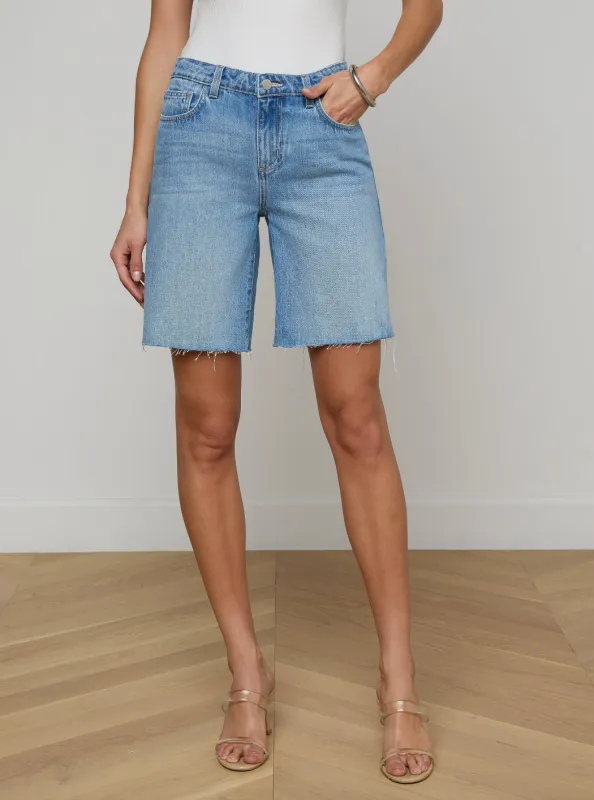 L’agence - River Jean Bermuda Short - Bellflower sold by Jessie Boutique