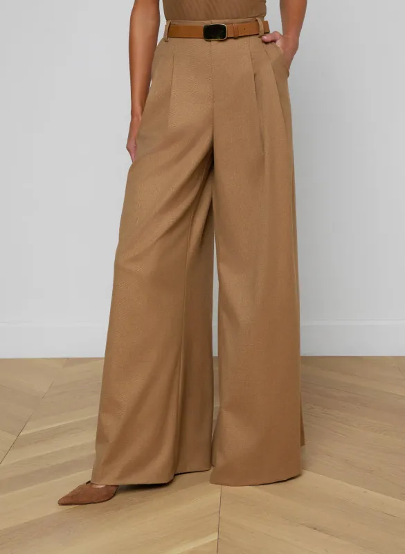 L’agence - Chelsy Wide-Leg Pant - Dark Macchiato sold by Jessie Boutique