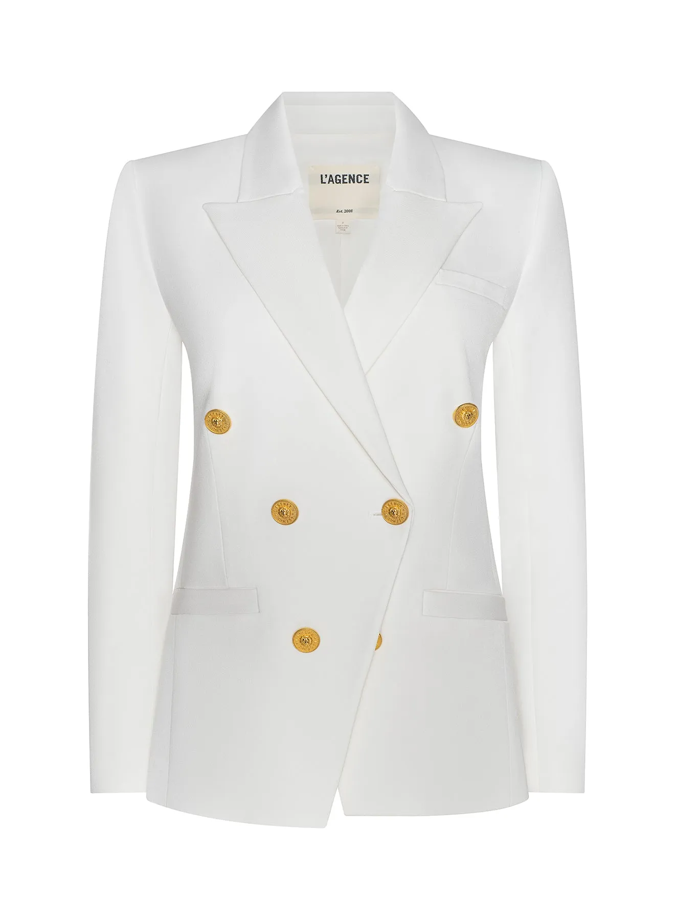 L’agence - Kyomi Double-Breasted Blazer - White sold by Jessie Boutique product image thumbnail 5