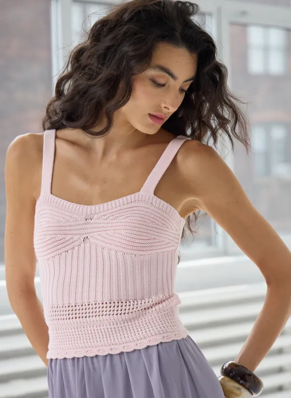 Autumn Cashmere - Scallop Edge Tank - Multiple Colors made by Autumn Cashmere