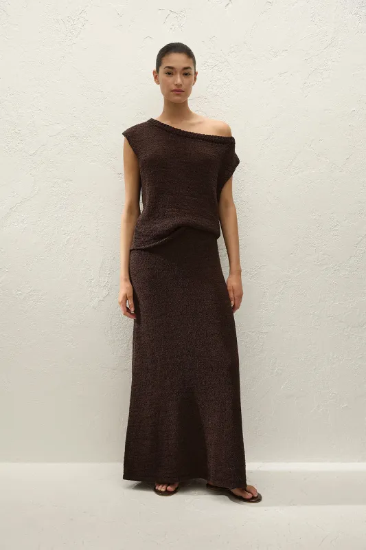 Faithfull The Brand - Micah Skirt - Carob sold by Jessie Boutique