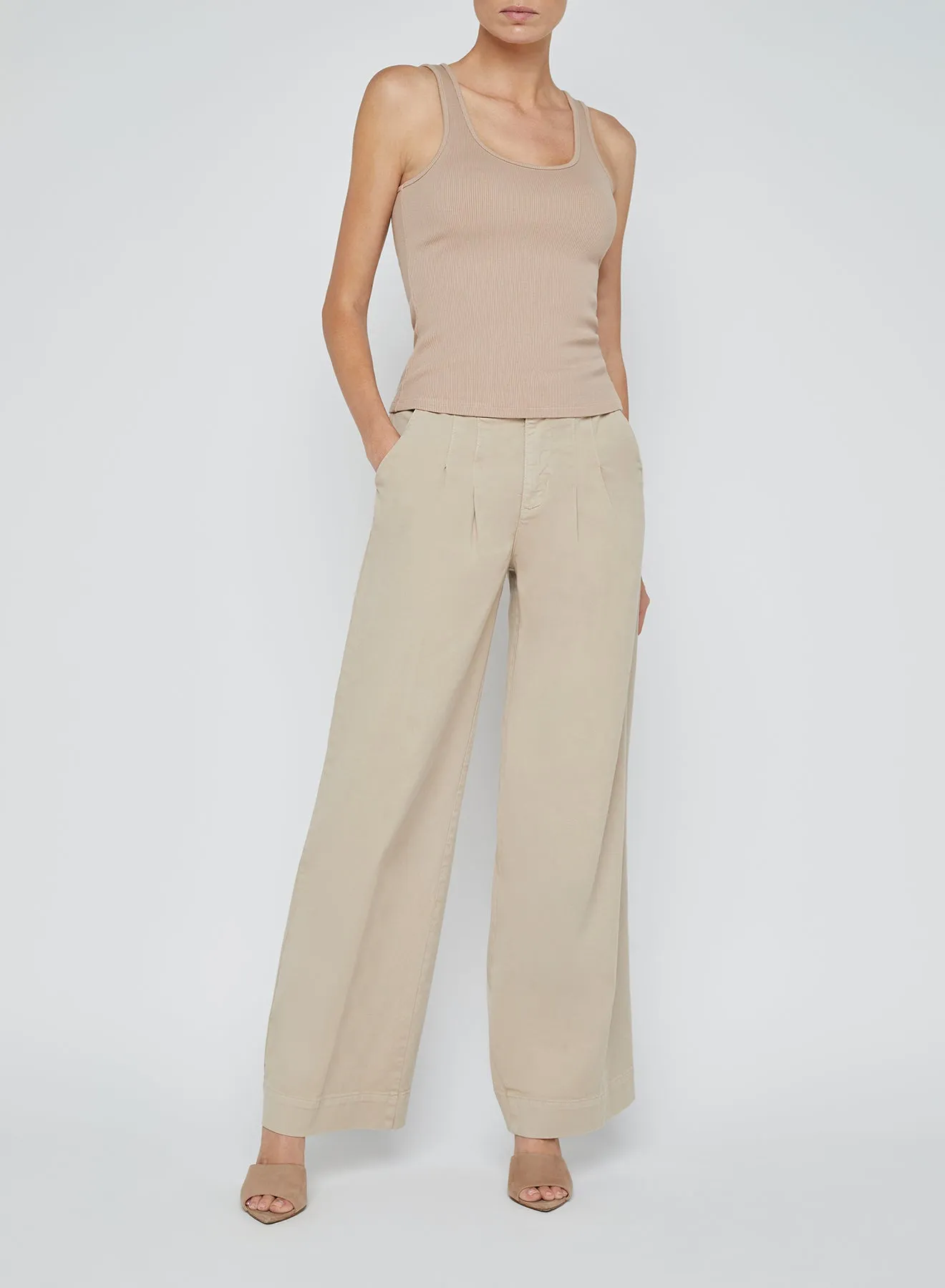 L’agence - Adira Scoopneck Tank - Cappuccino sold by Jessie Boutique product image thumbnail 5