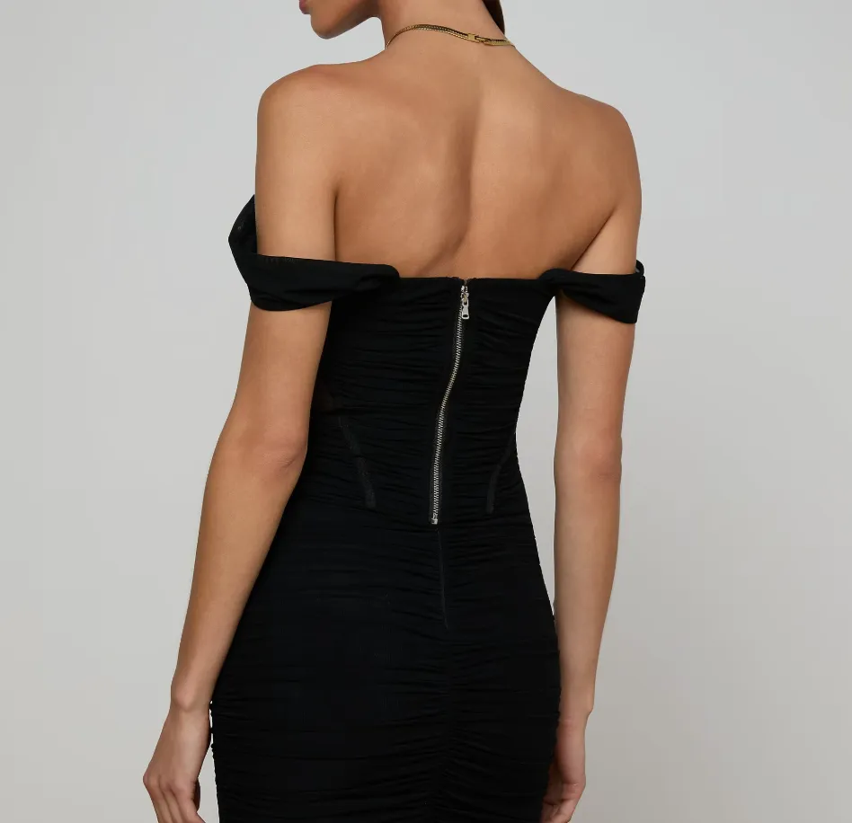 L’agence - Asuka Mesh Corset Top - Black sold by Jessie Boutique product image thumbnail 3