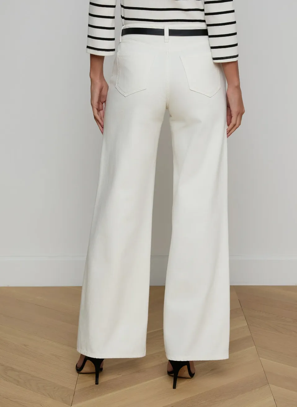 L'agence - Alicent Wide-Leg Jean - Light Ecru sold by Jessie Boutique product image thumbnail 2