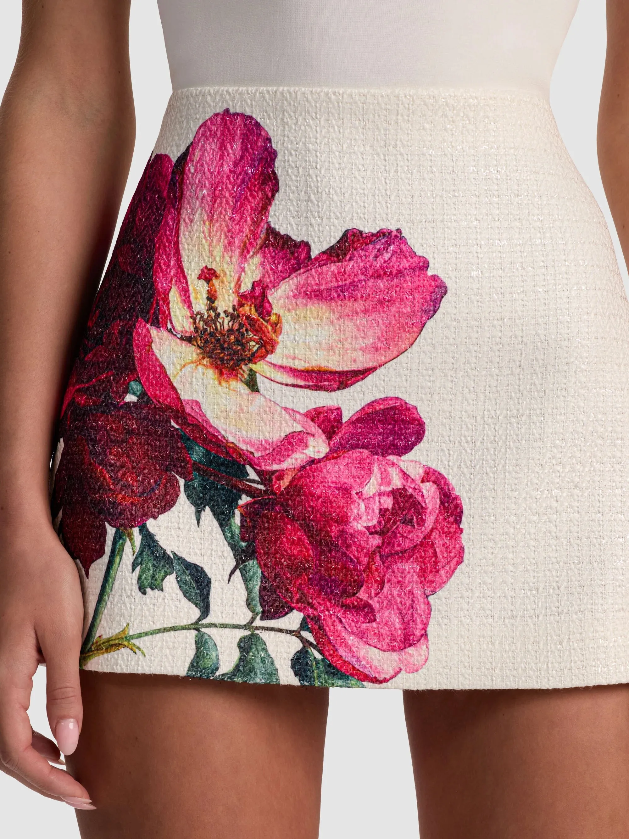 Alice + Olivia - Rubi Mini Skirt - Empress Bloom Off White sold by Jessie Boutique product image thumbnail 2