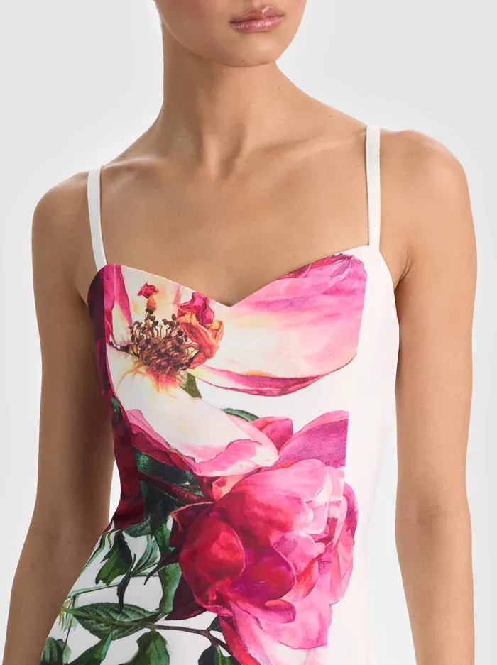 Alice + Olivia - Nina Midi Dress - Empress Bloom Off White sold by Jessie Boutique product image thumbnail 4