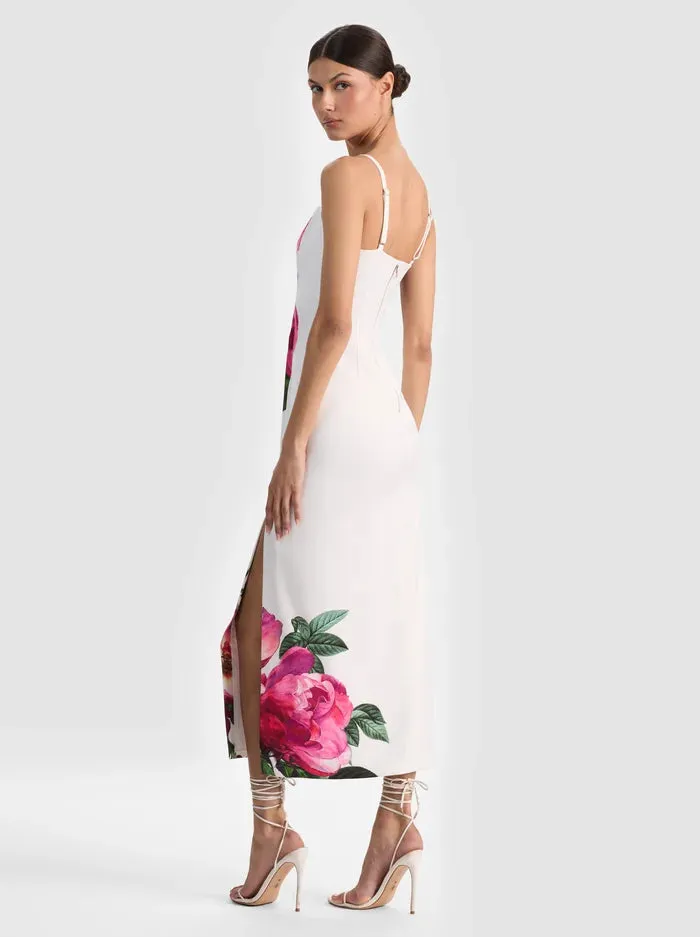 Alice + Olivia - Nina Midi Dress - Empress Bloom Off White sold by Jessie Boutique product image thumbnail 3