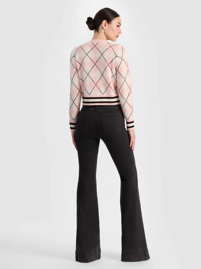 Alice + Olivia - Grace Cashmere Cardigan - English Rose/Multi sold by Jessie Boutique product image thumbnail 3