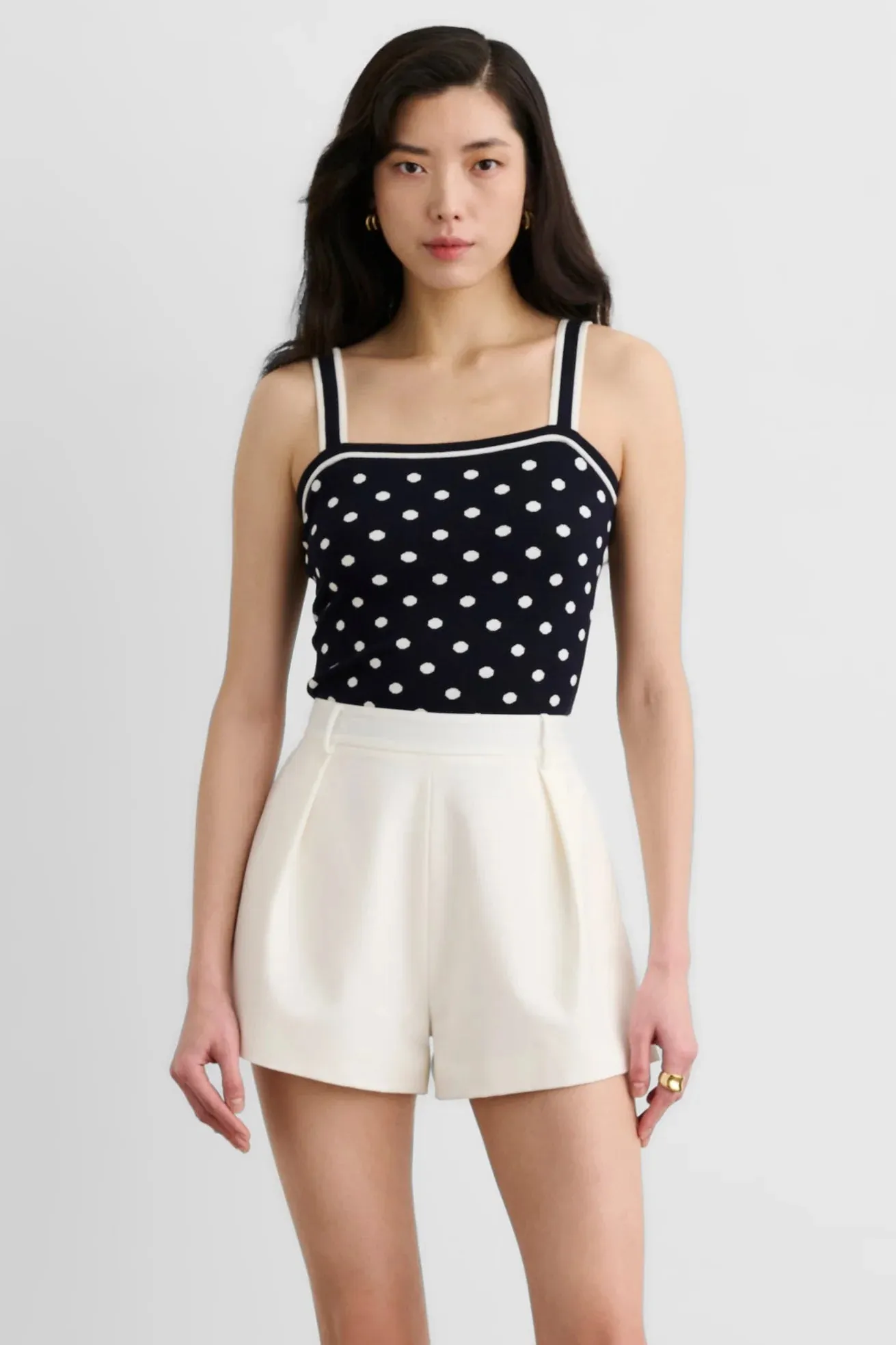 Toccin - Avalon Knit Cami - Midnight Polka Dot sold by Jessie Boutique product image thumbnail 2