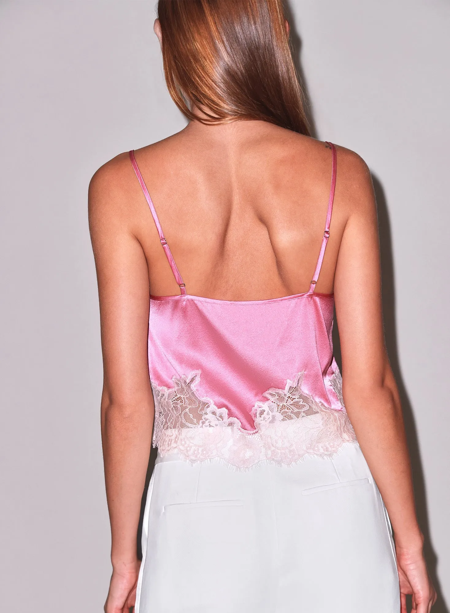 Fleur Du Mal - Juliet Lace Silk Cami - Watermelon sold by Jessie Boutique product image thumbnail 2