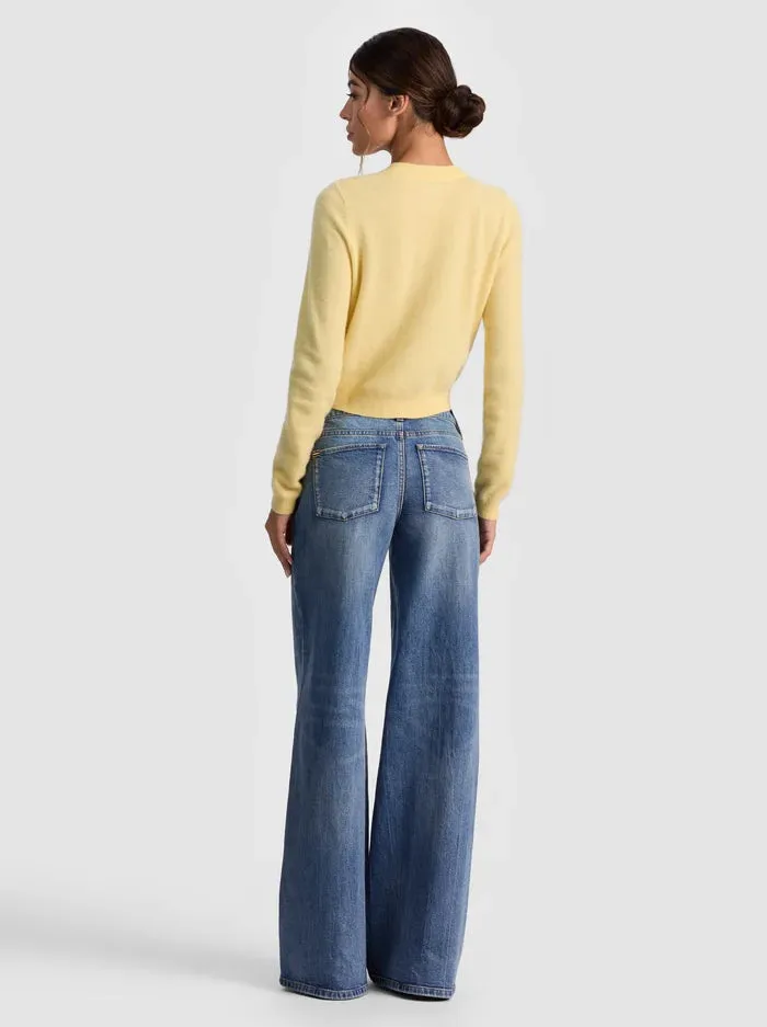 Alice + Olivia - Dollie Cashmere Cardigan - Butter sold by Jessie Boutique product image thumbnail 2