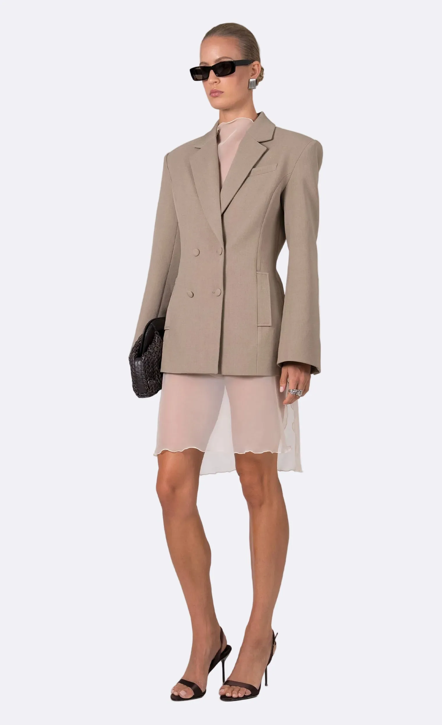 Nonchalant - Aveline Blazer - Taupe sold by Jessie Boutique