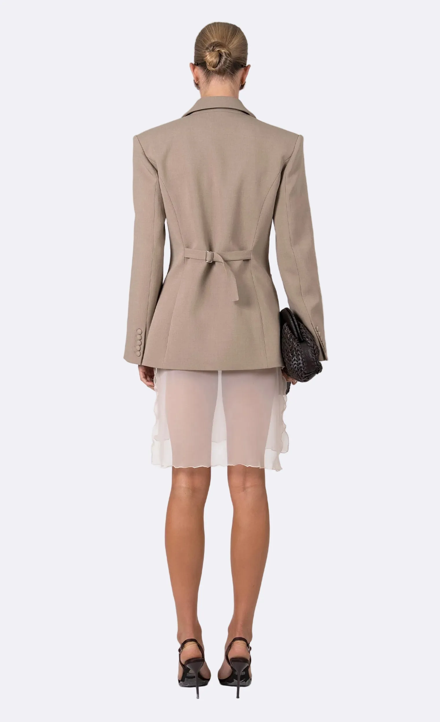 Nonchalant - Aveline Blazer - Taupe sold by Jessie Boutique product image thumbnail 3