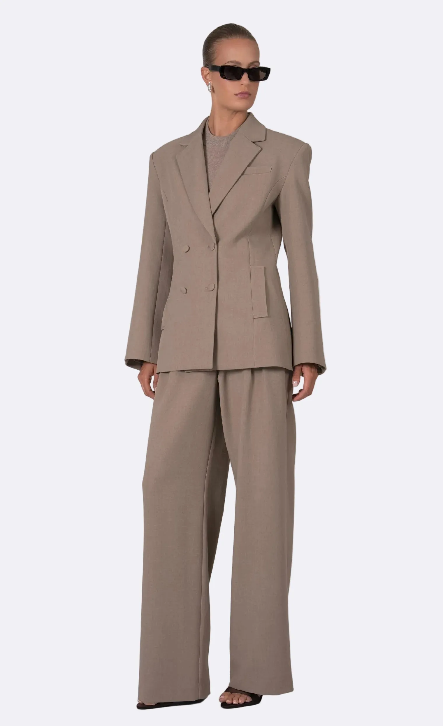 Nonchalant - Aveline Blazer - Taupe sold by Jessie Boutique product image thumbnail 2
