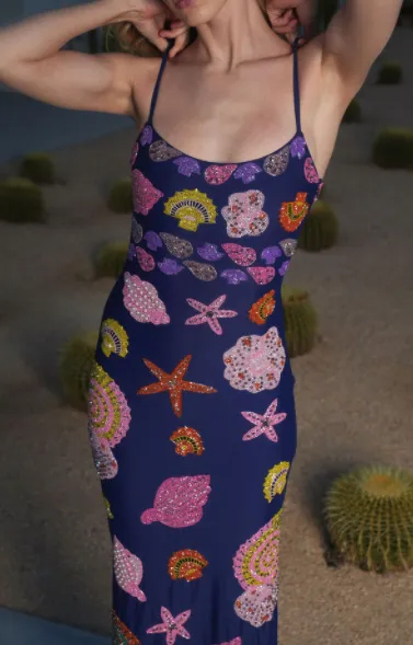 Oceanus - New York Strapped Dress - Navy sold by Jessie Boutique product image thumbnail 2