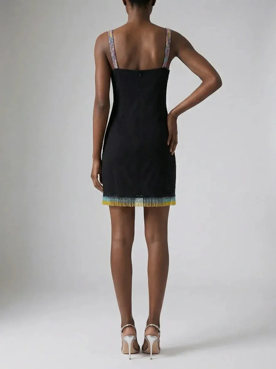 Oceanus - Crescent Shell Mini Dress - Black sold by Jessie Boutique product image thumbnail 3