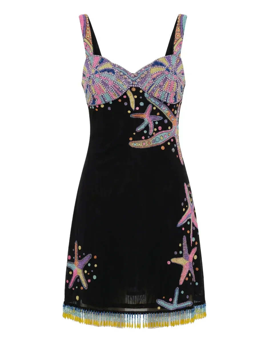 Oceanus - Crescent Shell Mini Dress - Black sold by Jessie Boutique product image thumbnail 4