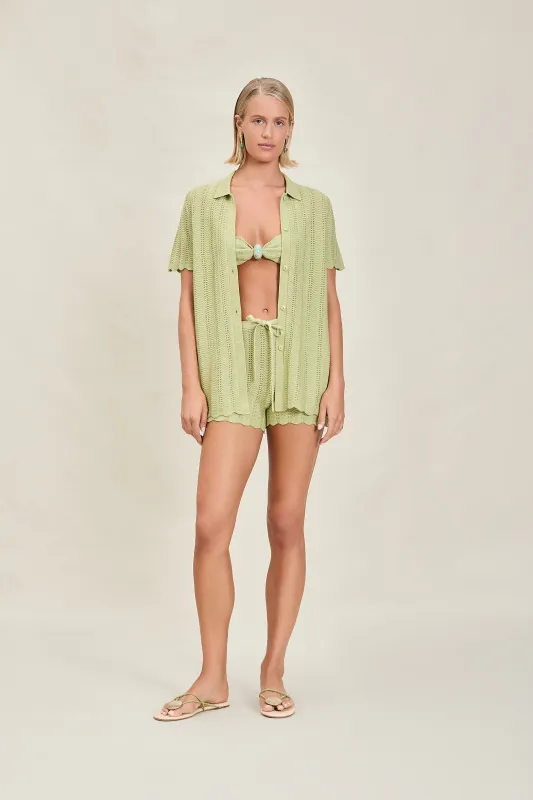 Devon Windsor - Irene Top - Matcha sold by Jessie Boutique