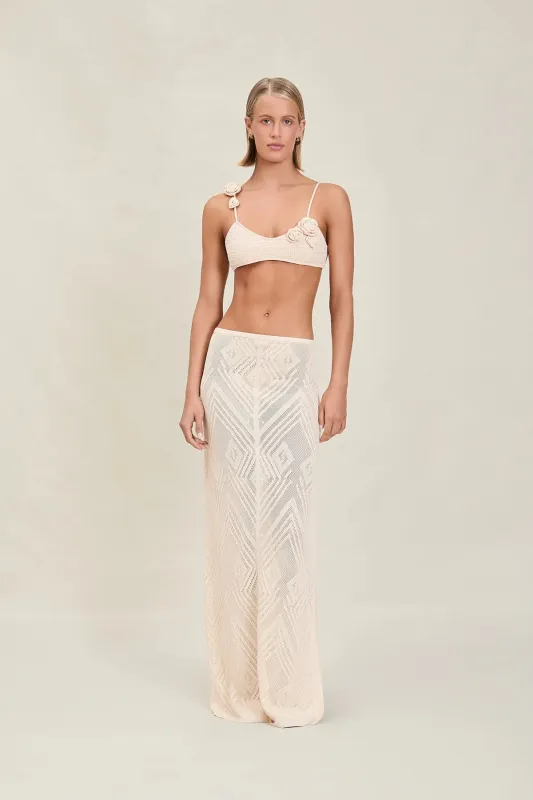 Devon Windsor - Vie Skirt - Vanilla made by Jessie Boutique