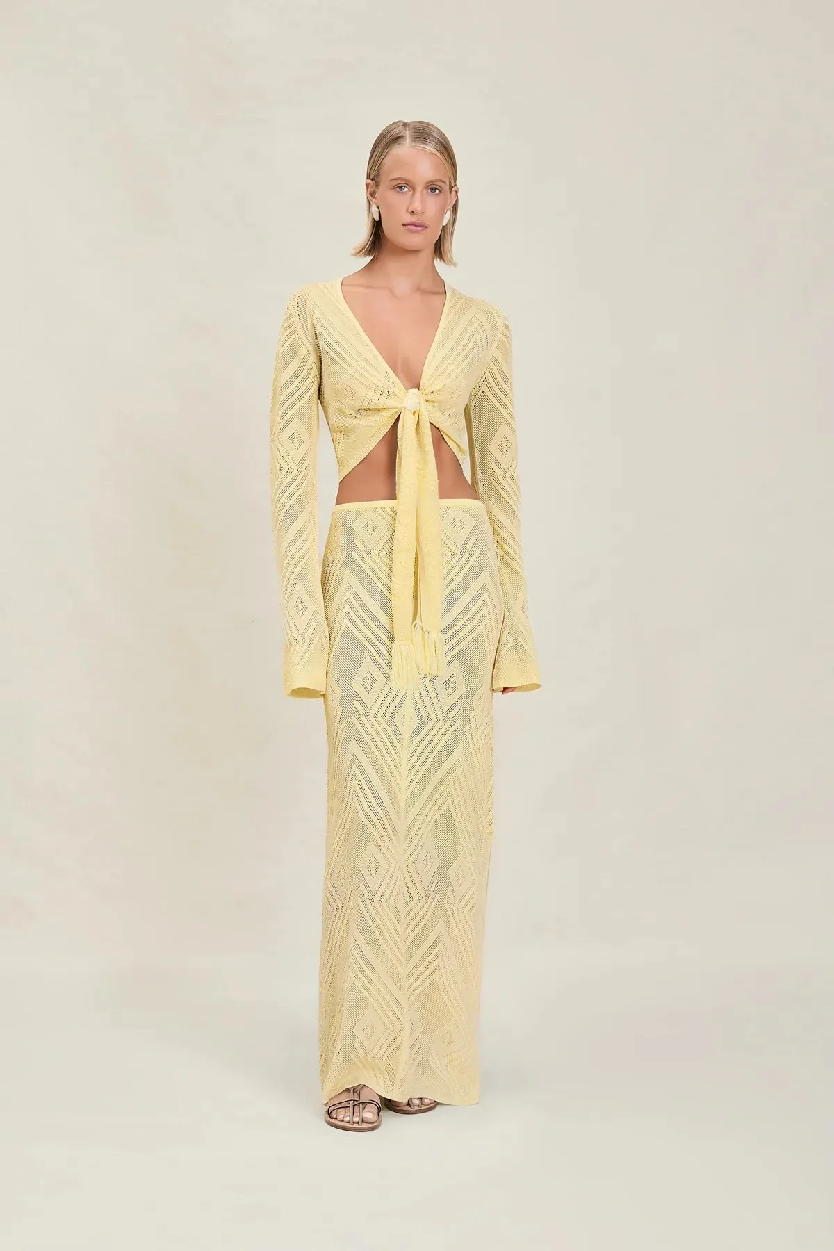 Devon Windsor - Vie Skirt - Lemondrop sold by Jessie Boutique product image thumbnail 2