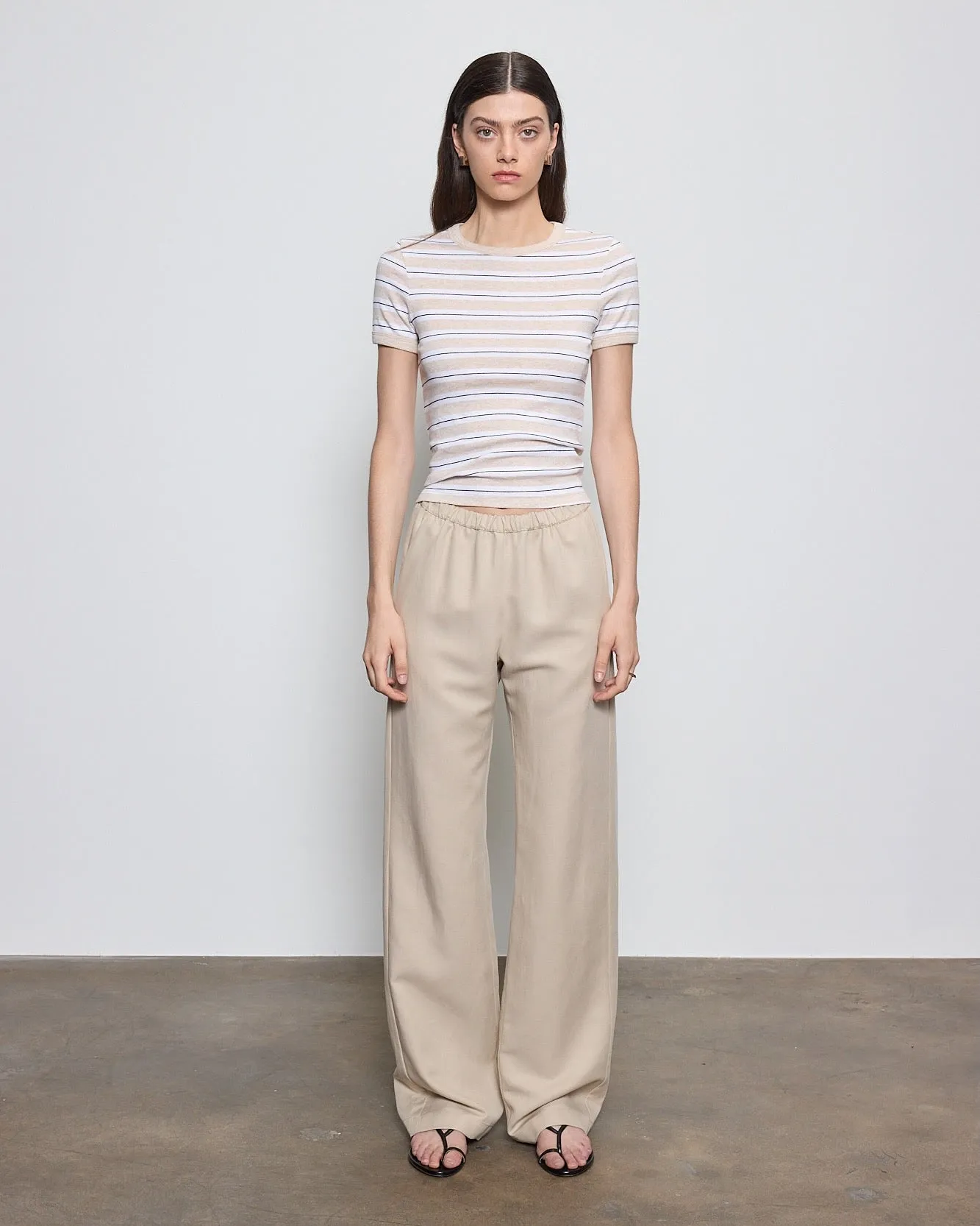 Enza Costa - Cotton Stripe Classic S/S Tee - Multiple Colors sold by Jessie Boutique product image thumbnail 3